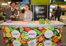 Ciruli Brothers had magician Karl Koppertop surprising and delighting visitors as he lights it up with another trick with Siena Ciruli.